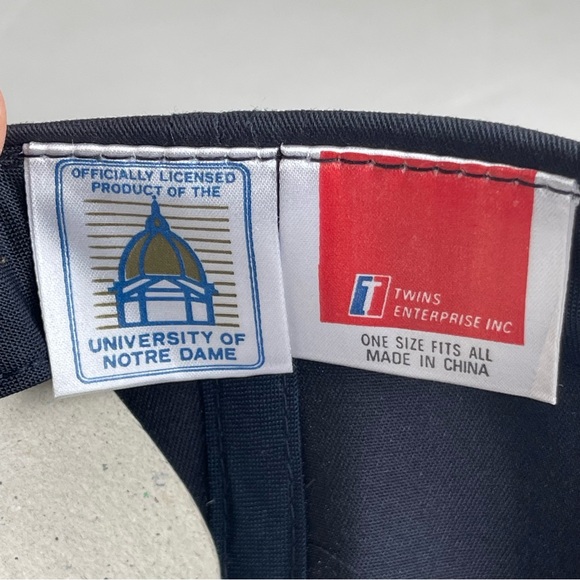 Vintage 90s Notre Dame Fighting Irish Snapback Hat Cap New - Picture 8 of 8